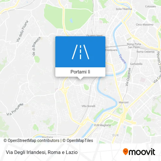 Mappa Via Degli Irlandesi