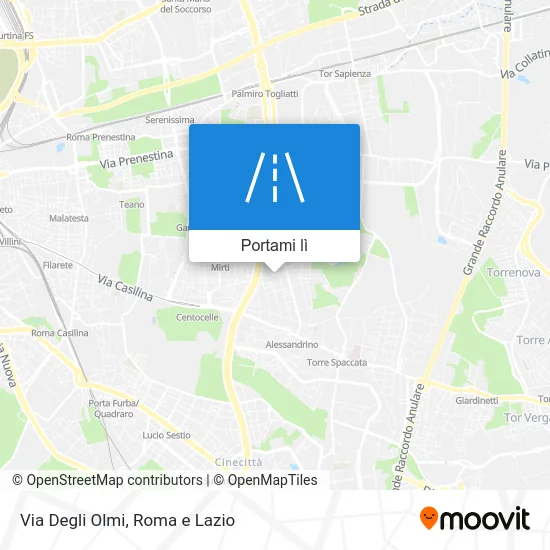 Mappa Via Degli Olmi