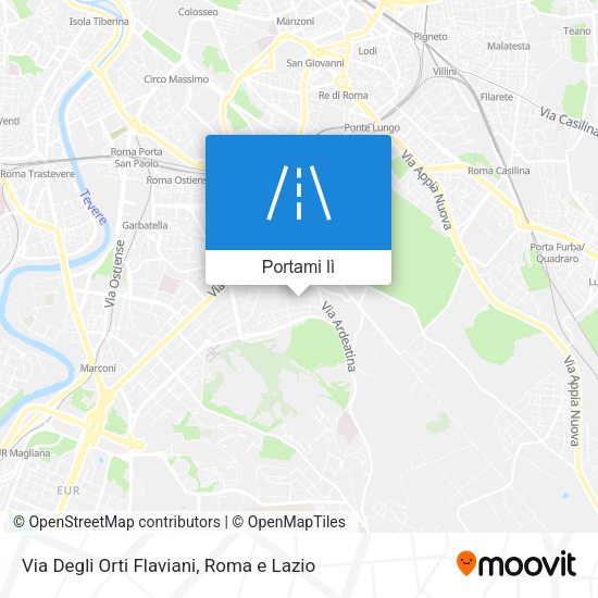 Mappa Via Degli Orti Flaviani