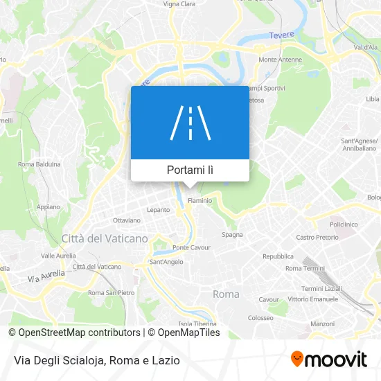Mappa Via Degli Scialoja