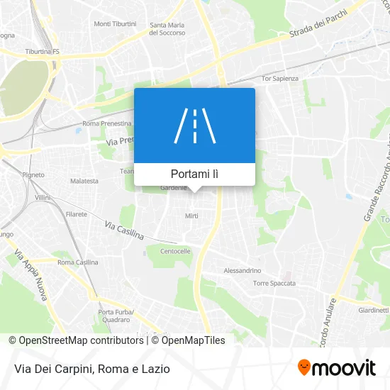 Mappa Via Dei Carpini