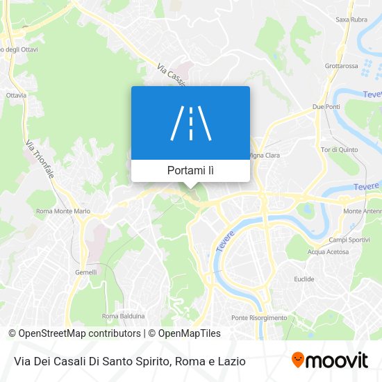Mappa Via Dei Casali Di Santo Spirito