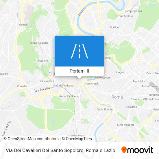 Mappa Via Dei Cavalieri Del Santo Sepolcro