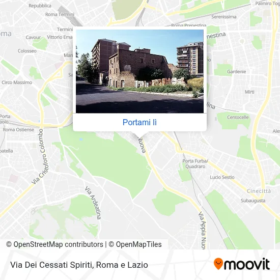 Mappa Via Dei Cessati Spiriti