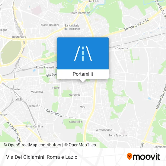 Mappa Via Dei Ciclamini