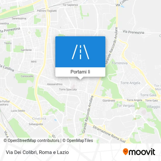 Mappa Via Dei Colibrì