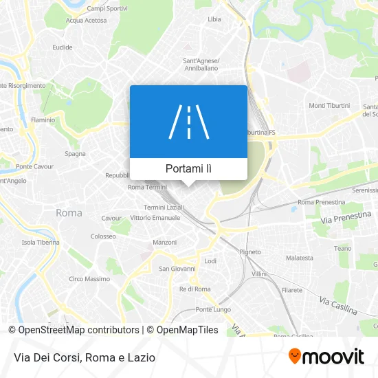 Mappa Via Dei Corsi