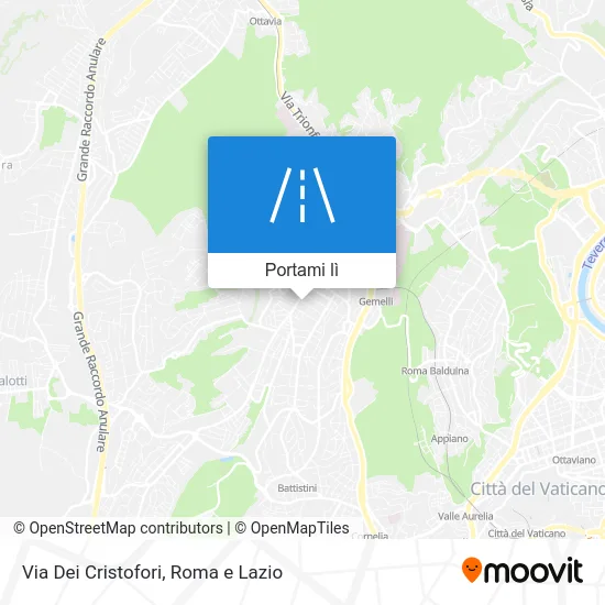 Mappa Via Dei Cristofori