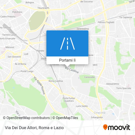 Mappa Via Dei Due Allori