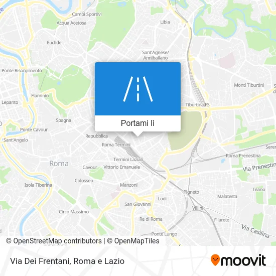 Mappa Via Dei Frentani