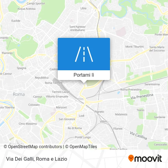 Mappa Via Dei Galli