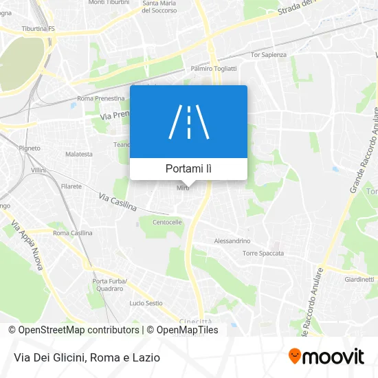 Mappa Via Dei Glicini