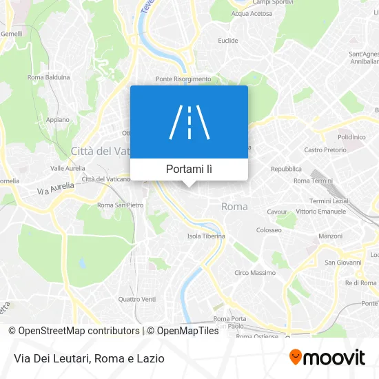 Mappa Via Dei Leutari