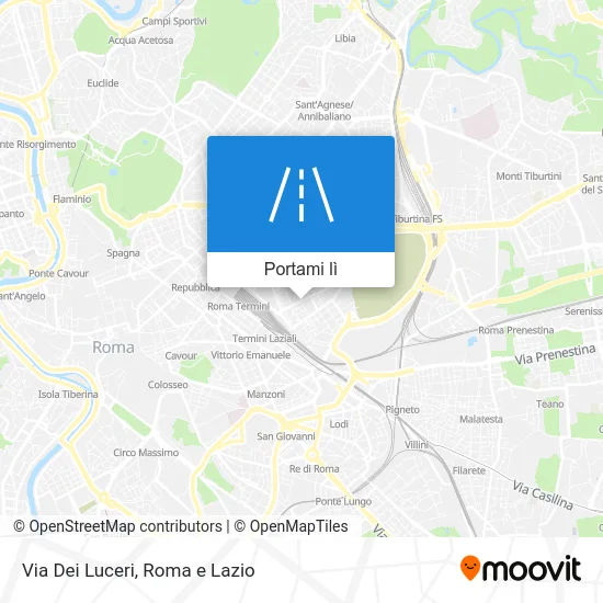 Mappa Via Dei Luceri