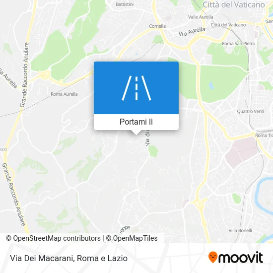 Mappa Via Dei Macarani