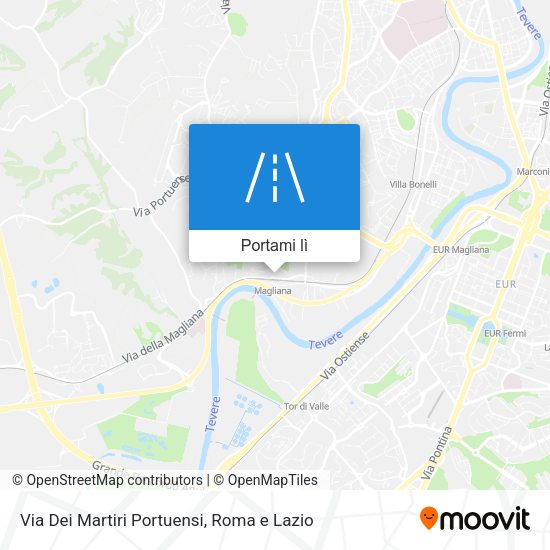 Mappa Via Dei Martiri Portuensi