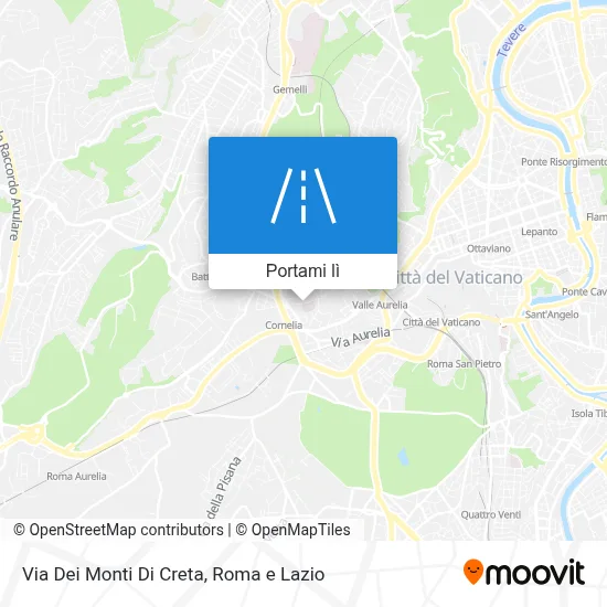 Mappa Via Dei Monti Di Creta