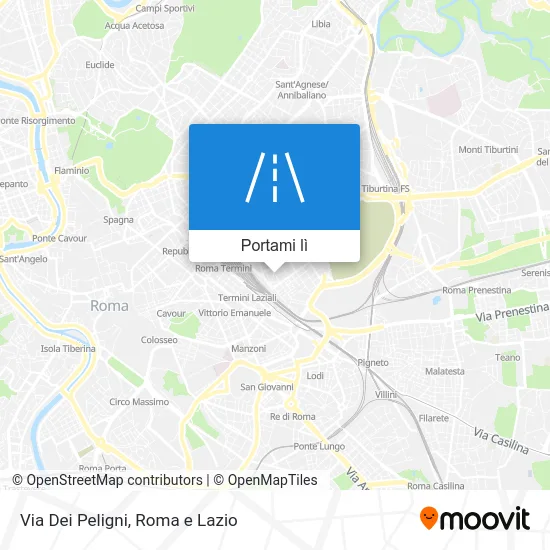 Mappa Via Dei Peligni