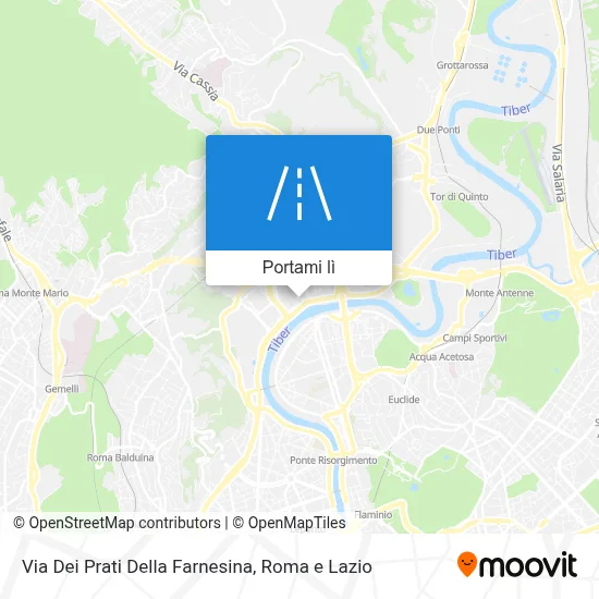 Mappa Via Dei Prati Della Farnesina