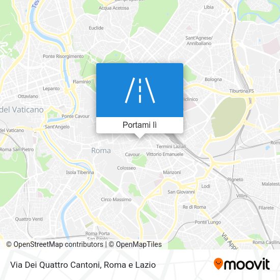 Mappa Via Dei Quattro Cantoni