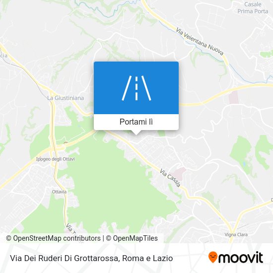 Mappa Via Dei Ruderi Di Grottarossa