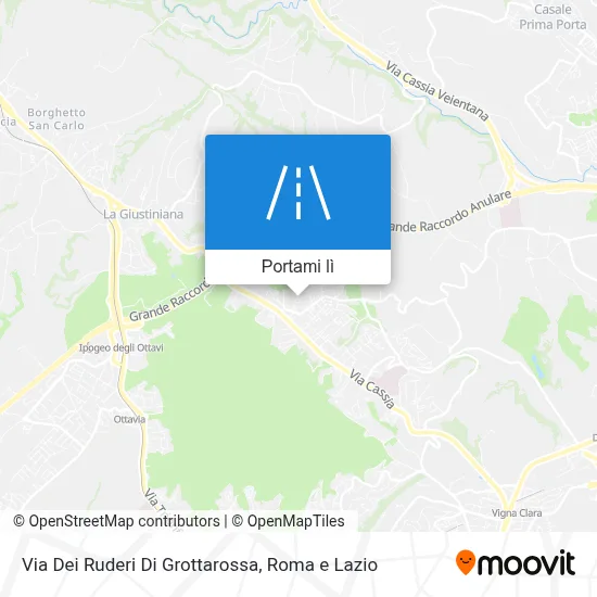 Mappa Via Dei Ruderi Di Grottarossa
