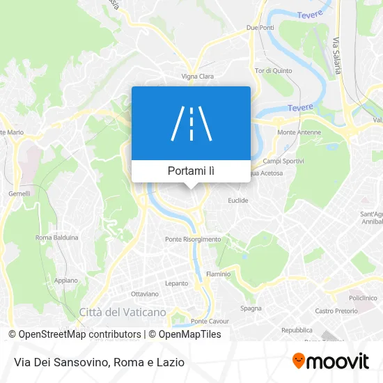 Mappa Via Dei Sansovino