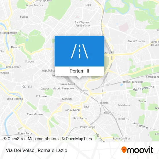Mappa Via Dei Volsci