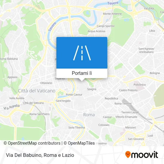 Mappa Via Del Babuino