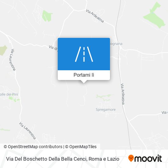 Mappa Via Del Boschetto Della Bella Cenci