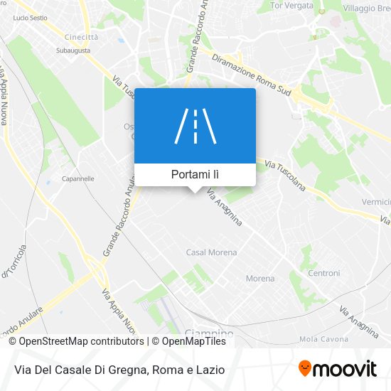 Mappa Via Del Casale Di Gregna