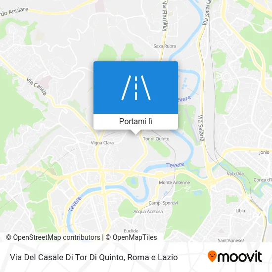 Mappa Via Del Casale Di Tor Di Quinto