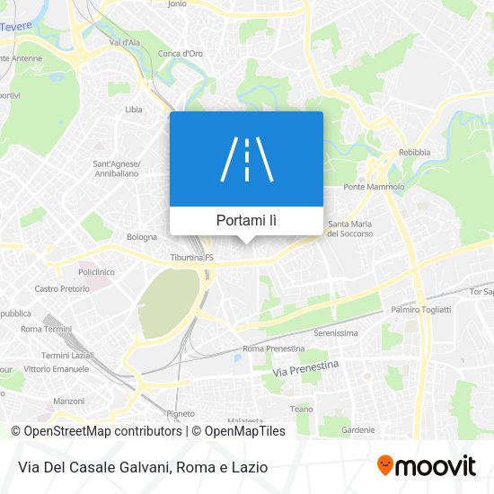 Mappa Via Del Casale Galvani