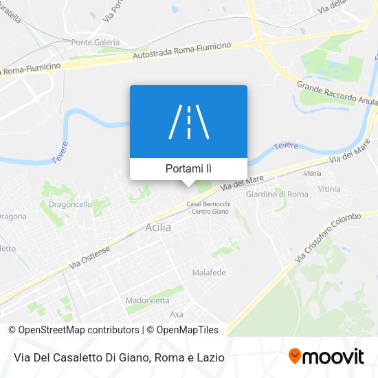 Mappa Via Del Casaletto Di Giano