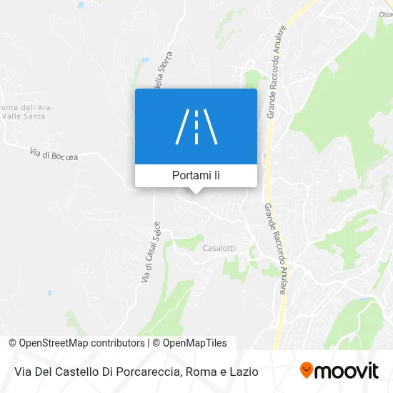 Mappa Via Del Castello Di Porcareccia