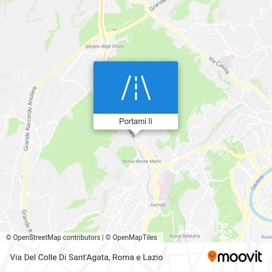 Mappa Via Del Colle Di Sant'Agata