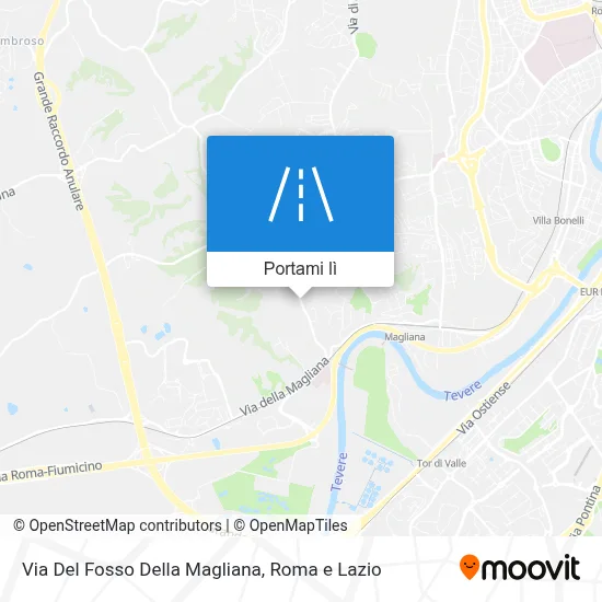 Mappa Via Del Fosso Della Magliana