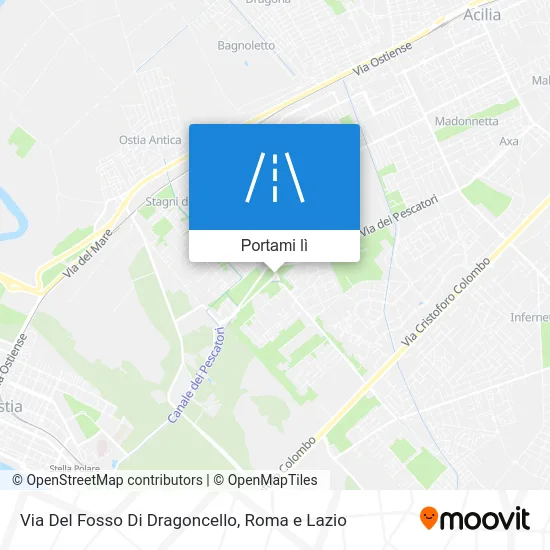 Mappa Via Del Fosso Di Dragoncello