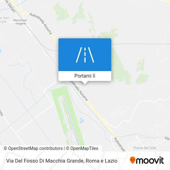 Mappa Via Del Fosso Di Macchia Grande