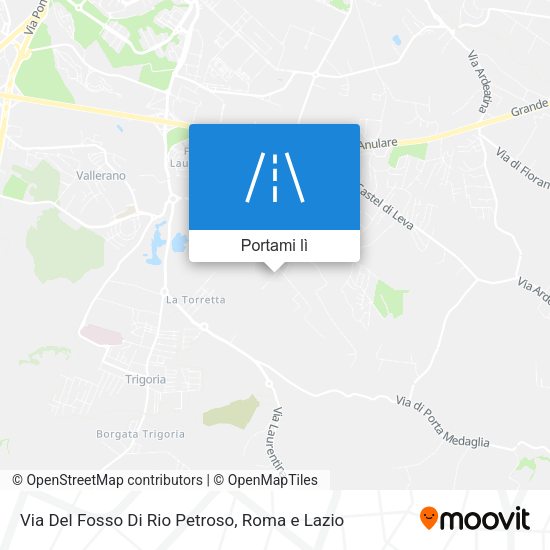 Mappa Via Del Fosso Di Rio Petroso