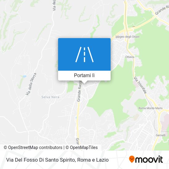 Mappa Via Del Fosso Di Santo Spirito