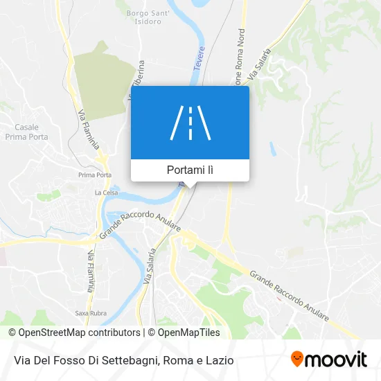 Mappa Via Del Fosso Di Settebagni