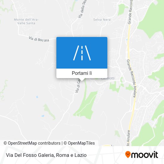 Mappa Via Del Fosso Galeria