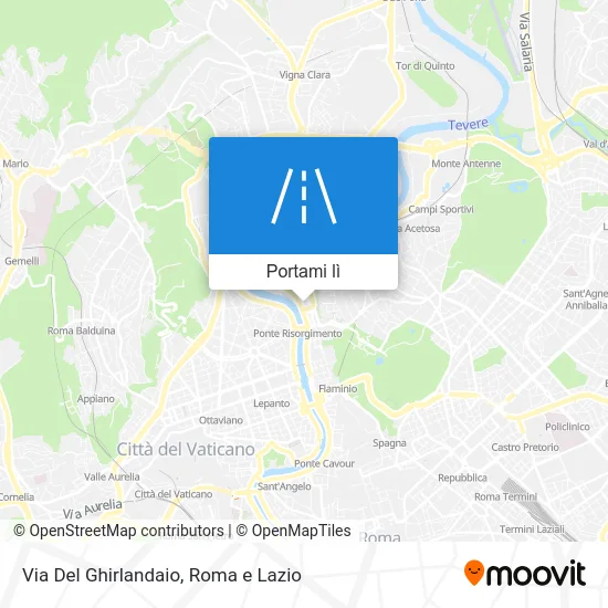 Mappa Via Del Ghirlandaio