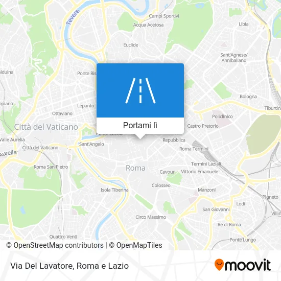 Mappa Via Del Lavatore