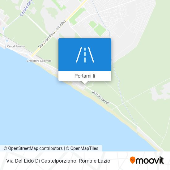 Mappa Via Del Lido Di Castelporziano