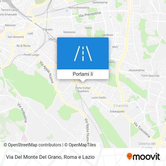 Mappa Via Del Monte Del Grano