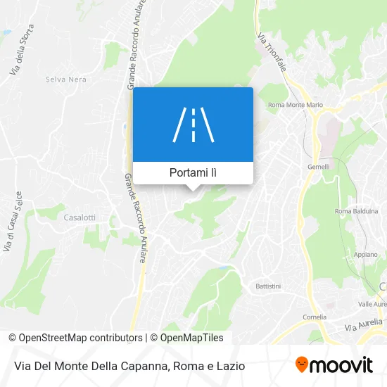 Mappa Via Del Monte Della Capanna
