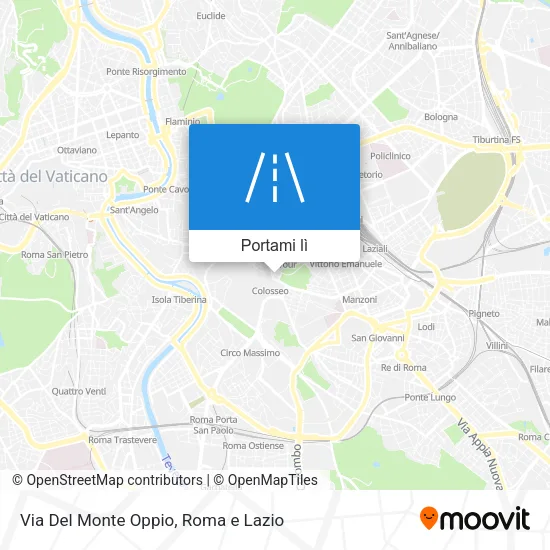 Mappa Via Del Monte Oppio