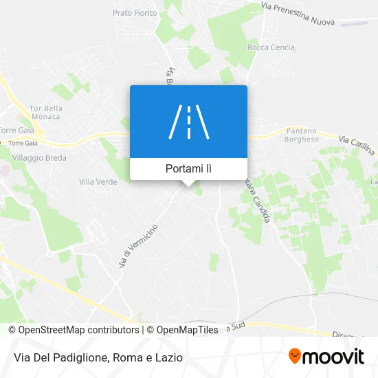 Mappa Via Del Padiglione